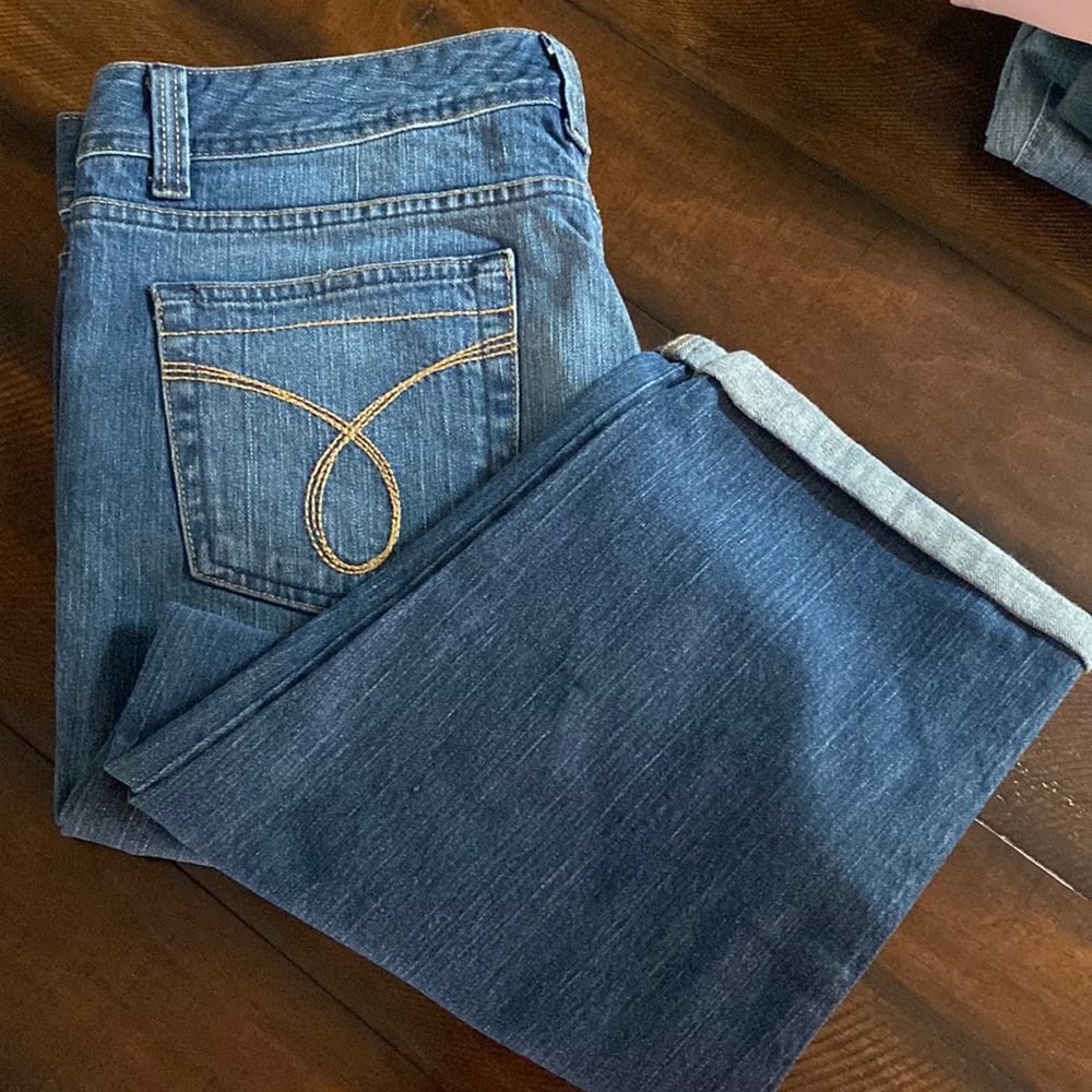 CALVIN KLEIN cuffed Jeans sz 16